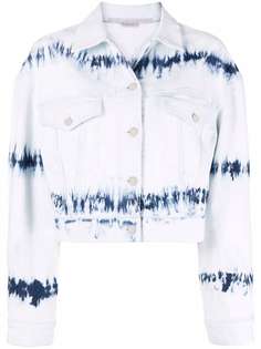 Stella McCartney джинсовая куртка с принтом тай-дай