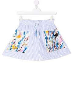 Emilio Pucci Junior шорты с кулиской и принтом