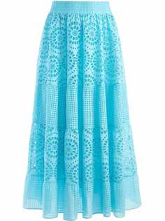Alice+Olivia юбка Melony с английской вышивкой