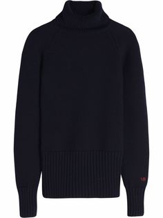 Victoria Beckham длинный джемпер с высоким воротником
