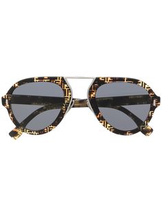 Fendi Eyewear солнцезащитные очки-авиаторы с логотипом FF