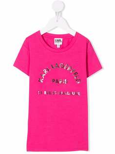 Karl Lagerfeld Kids футболка с логотипом
