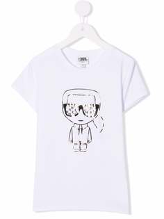 Karl Lagerfeld Kids футболка с принтом Karl