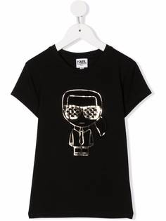Karl Lagerfeld Kids футболка с принтом Karl