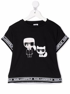 Karl Lagerfeld Kids футболка с логотипом