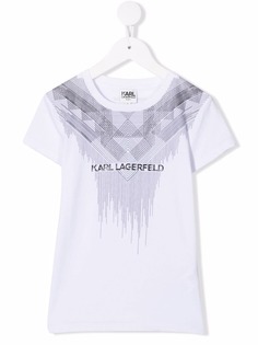 Karl Lagerfeld Kids футболка с логотипом