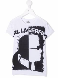 Karl Lagerfeld Kids футболка с логотипом