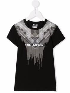 Karl Lagerfeld Kids футболка с логотипом