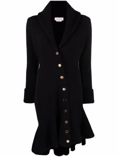 Alexander McQueen пальто с оборками