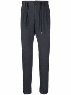 Tagliatore прямые брюки Newman в тонкую полоску