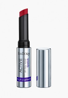Помада Isadora стойкая, матовая, Active All Day Wear Lipstick, оттенок 15 - Active Red , 1.6 г