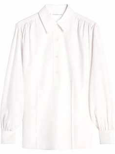 Victoria Beckham шелковая рубашка со сборками
