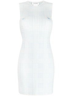 Sportmax облегающее платье в ломаную клетку