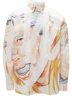 JW Anderson рубашка с аппликацией из коллаборации с Pol Anglada