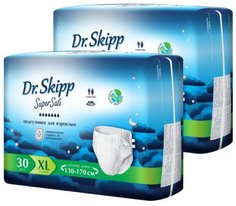 Подгузники для взрослых Dr. Skipp Super Safe XL-4 60 шт. (белый)