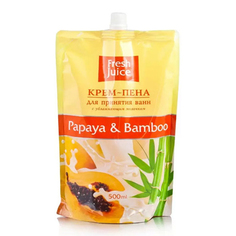 Fresh Juice, Крем-пена для принятия ванн Papaya & bamboo, 500 мл