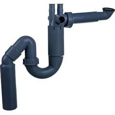 Сифон для мойки prevex p-loc без верхней чаши, одинарный pl1-n2nna-001