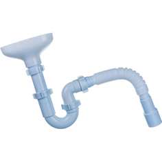 Сифон ани пласт трубный, с разрывом струи 1 1/2x40, гофрированный 40х40/50 вып/воронка dr0115 025-0516