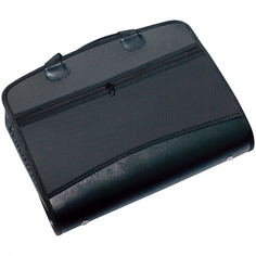 Пластиковая портфель-папка а4+ 375x305x60 мм, бизнес-класс, 4 отделения, 2 кармана brauberg 225169