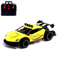 Машина радиоуправляемая runner, эффект дыма, 1:16, работает от аккумулятора, цвет жёлтый Автоград