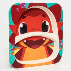 Тарелка из бамбука дракоша тоша