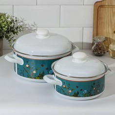 Набор кастрюль доляна garden, 2 предмета: 2 л, 4,5 л
