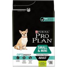 Сухой корм ProPlan Optidigest для взрослых мелких собак и карликовых пород с чувствительным пищеварением, ягненок, 3кг