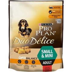 Сухой корм ProPlan Duo Delice для взрослых собак мелких и карликовых пород, говядина, 700гр