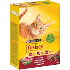 Сухой корм Friskies для взрослых кошек, с мясом и полезными овощами, 400гр