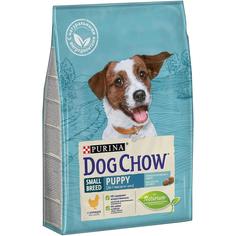 Сухой корм Dog Chow для щенков мелких пород, с курицей, 2,5кг