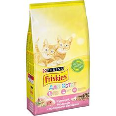 Сухой корм Friskies для котят с курицей, молоком и полезными овощами, 2кг