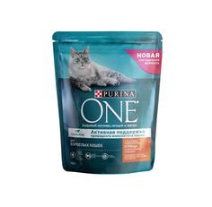 Сухой корм Purina ONE для взрослых кошек с курицей и цельным злаками, 750гр