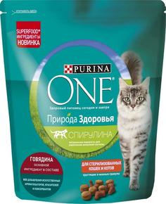 Сухой корм Purina ONE для стерилизованных кошек и кастрированных котов, с говядиной, 680гр