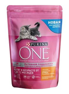 Сухой корм Purina ONE для котят, с курицей и цельными злаками, 200гр
