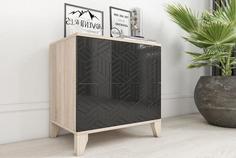 Комод Сканди 12 черный глянец Smart