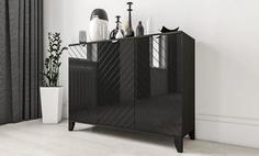 Комод Сканди 11 черный глянец Smart