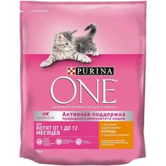 Сухой корм Purina ONE для котят с курицей и цельными злаками, 750гр