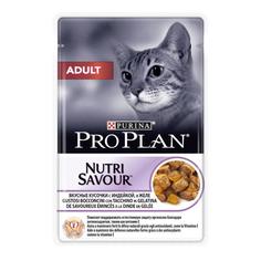 Влажный корм ProPlan Adult для взрослых кошек, индейка в желе, 85гр