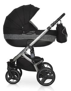Коляска Riko Bruno Silver, 3в1, черная