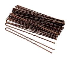 Набор шпилек для волос Гурмандиз, 7,5см, 28шт., коричневые