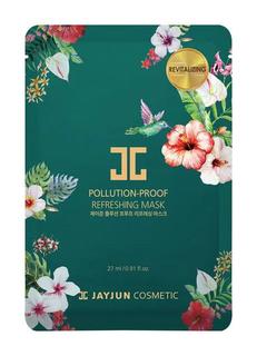 Освежающая тканевая маска JayJun Pollution-Proof Refreshing Mask для лица, с комплексом защиты