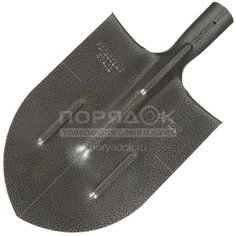 Лопата штыковая, рельсовая сталь, 1.5 мм, 0.75 кг, остроконечная, МЛШЗ, Мрамор