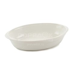Форма для выпечки фарфор, 1.4 л, овальная, белая, Дулевский фарфор, 064452