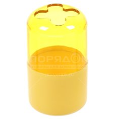 ВК Стакан д/зуб щеток 7,2x11,5см пластик желтый PS0263FA-TB