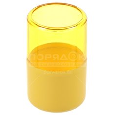 ВК Стакан д/зуб щеток 7,2x11,5см пластик желтый PS0263FA-TBH
