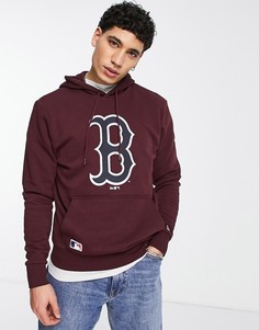 Бордовое худи New Era Boston Red Sox-Красный