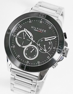 Мужские часы-браслет серебристого цвета с хронографом Tommy Hilfiger 1791890-Серебристый