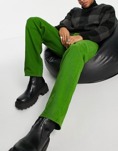 Зеленые джинсы прямого кроя ASOS DESIGN-Зеленый цвет