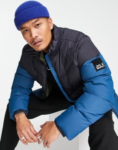 Синяя пуховая куртка Jack Wolfskin 365 Fearless-Голубой