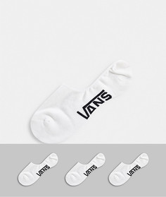 3 пары белых невидимых носков Vans Classic-Белый